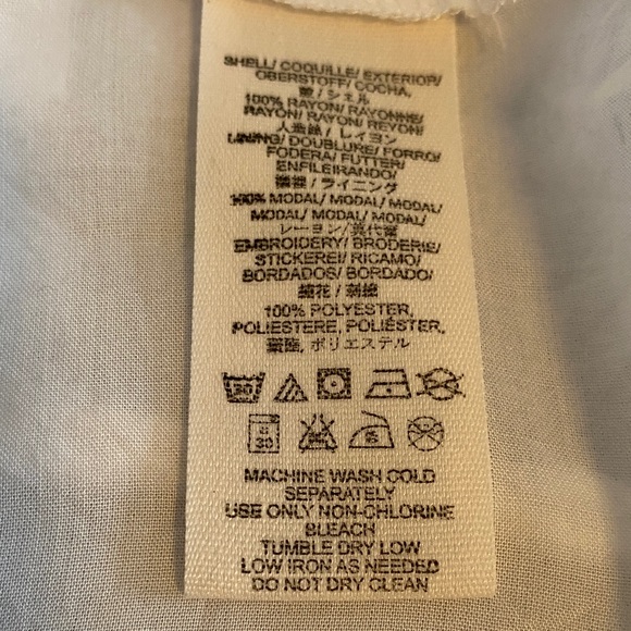 Free People Mia Embroidered Mini Dress Long Sleeves Fully Lined Size XS - Picture 15 of 16